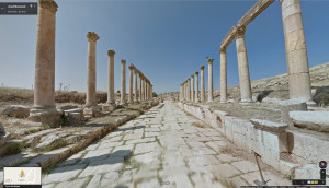 google street view giordania jerash monuments